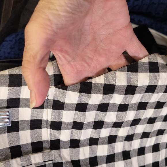 Loft Size 10 Seersucker Straight Leg, Front And Back Pockets, Measurements Below - Picture 4 of 7